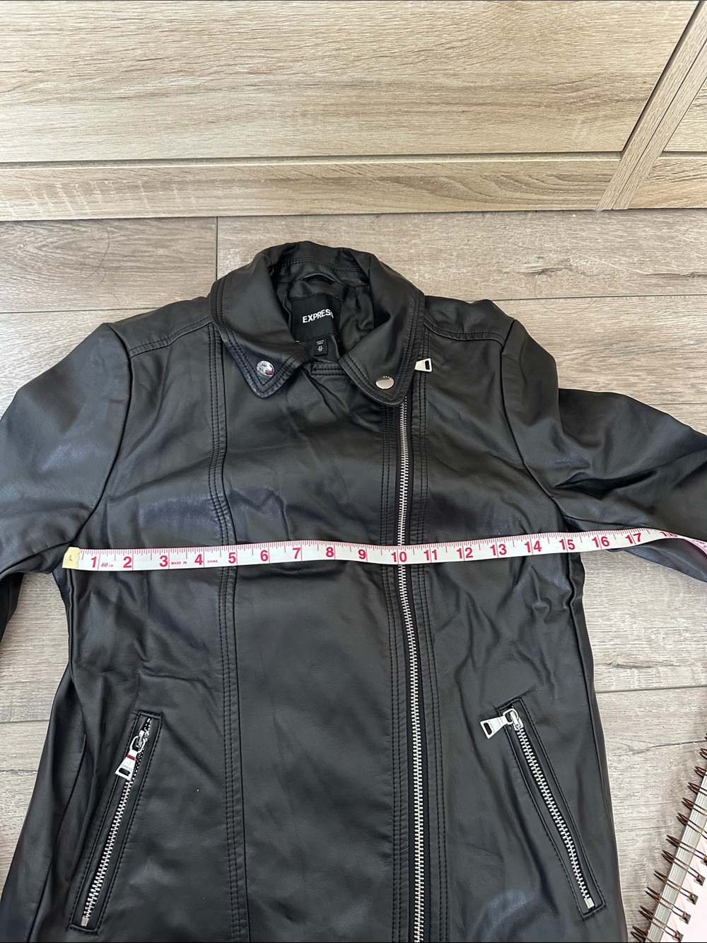EXPRESS Genuine Leather Moto Jacket - Picture 15 of 16